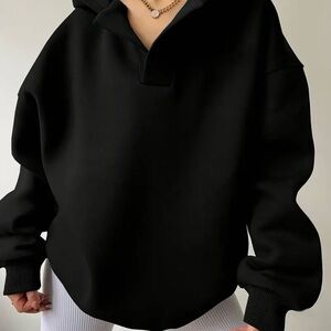 Black Oversized Hoodie